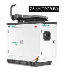 Kirloskar 7.5 kVA CPCB IV+ Silent DG Set – Power Meets Performance
